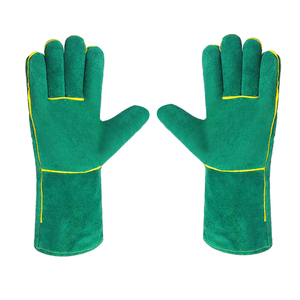 Gants de soudure en cuir de qualité supérieure à prix abordable pour travaux de sécurité, fabriqués en usine au Pakistan, fournisseur de produits industriels - Product Image 5