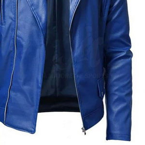 Veste en cuir pour homme, personnalisation de la marque disponible, construction de qualité supérieure, pour les voyages décontractés et les activités de plein air - Product Image 4