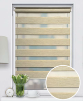 Store à double rouleau motorisé Sheer Double Layer Zebra Roller Shades