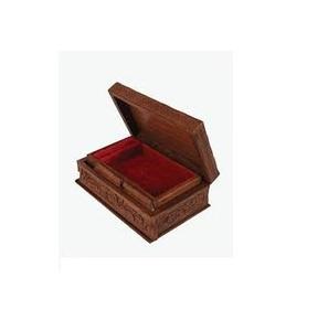 Wood Eco-Friendly Rectangle Jewelry <b>Storage</b> Organizer Box for Women Hand Carved Intricate Design for Necklace <b>Earrings</b> Rings - Product Image 2