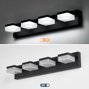 Lampada da Bagno a LED Dimmerabile a 4 Luci, 24W, Luce Bianca Fredda 6000K, Nero Opaco, Illuminazione per Bagno - Product Image 6