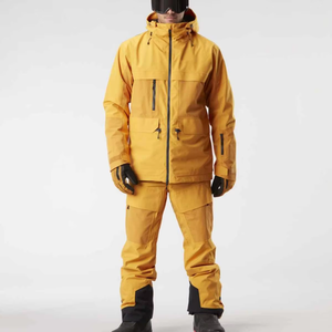 Combinaison de ski d'hiver chaude et imperméable, salopette de snowboard avec col en fourrure amovible, manteau coupe-vent pour activités de plein air - Product Image 1