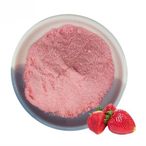 Premium <b>Spray</b> Dried Strawberry Fruit Powder 100% Pure & Natural Strawberry Powder for Beverages, Smoothies & Juice - Product Image 1