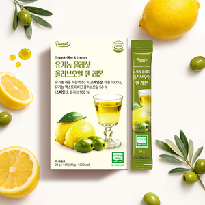 Jus de citron biologique Funeat antioxydant, jus d'olive NFC, détox oral liquide avec huile d'olive extra vierge (20g X 14 bâtonnets) - Product Image 2