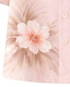 Conjunto de Dos Piezas Personalizado para Mujer, Estampado Paisajístico Beige, Camisa de Manga Corta con Botones y Pantalones Anchos, Ropa Casual de Verano - Product Image 6