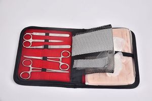 Manual Class I <b>Suture</b> Training <b>Kit</b> Medical Students 17 Pre-Cut Wounds Pad Stainless Steel Tool High Quality Surgical By Dentavex - Product Image 4
