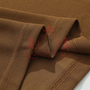 Polo Marron Café Confort Supérieur Tissu Doux Premium Respirant Manches Courtes Vêtement Quotidien Moderne - Product Image 4