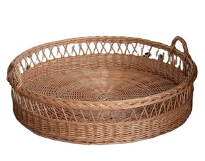 Wicker <b>Large</b> Round Table Decor <b>Tray</b> Hot Selling Tabletop Decor Fancy Luxury Home & Office Use <b>Tray</b> - Product Image 1