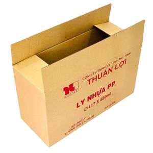 Cajas de Cartón Corrugado de 5 Capas con Ranuras y Laminado Brillante, Hechas con Materiales Reciclados en Vietnam para Empaque de Productos Plásticos - Product Image 1