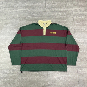 Camiseta de Manga Corta para Hombre, Bordada Personalizada, Color Verde Granate, Informal, Tejida, 100% Algodón, Transpirable, con Bolsillo Frontal con Logotipo - Product Image 2