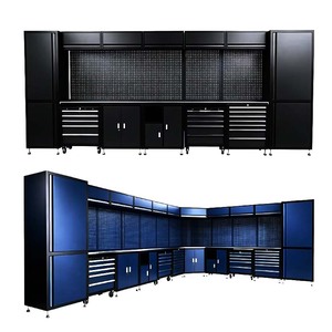 Modular Metal <b>Tool</b> Cabinet Set Pegboard Storage Garage Workshop <b>Rolling</b> Industrial Cabinet System OEM ODM - Product Image 1