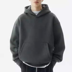 เสื้อฮู้ดดี้ผู้ชายไซส์ใหญ่ ผ้าคอตตอน 100% ผสมโพลีเอสเตอร์ หนัก 600 กรัม คุณภาพสูง พิมพ์ลายพัฟฟ์ แบบเรียบๆ สั่งทำได้ ขายส่ง - Product Image 1