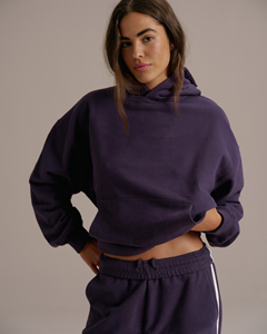 Custom Women Oversized <b>Hoodie</b> & Wide Leg Sweatpants Tracksuit Set Premium Fleece Casual Sportswear - Product Image 3