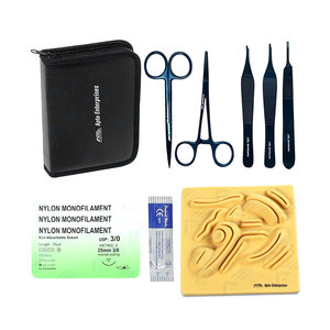 ชุดผ่าตัดรองนักเรียน17ชิ้นชุดฝึกปฏิบัติวิทยาลัยสแตนเลสชุดฝึกเย็บแผลแบบสมบูรณ์เครื่องมือทางการแพทย์ - Product Image 1