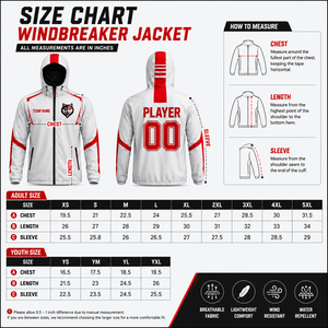 Custom Youth Windbreaker <b>Jacket</b> Lightweight Water Resistant Sublimated Name Number Team Sports <b>Jacket</b> OEM ODM Manufacturer - Product Image 5