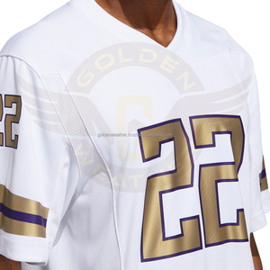 Camiseta de Fútbol de Alta Calidad para Hombre, Diseño Dorado, Sublimada, de Secado Rápido, Transpirable, Color Personalizado - Product Image 3