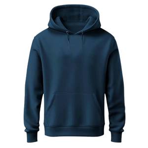 Sweat-shirt à capuche vert pour homme, coupe classique, en molleton de coton, pull décontracté avec poche avant, vêtement d'automne - Product Image 5