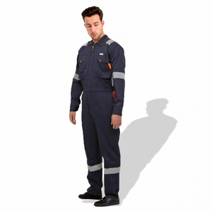 Custom Made Wholesale High Quality Breathable Safety <b>Overall</b> Workwear Uniforms Sets for Men-Polyester Reflective & Water Proof - Product Image 6