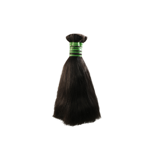 Cheveux humains indiens de qualité supérieure de 10 pouces-Haute qualité, cheveux vierges noirs droits, d'origine naturelle, bund à cuticules alignées - Product Image 1