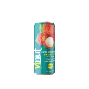 น้ำรัมปูตันเขตร้อน 320 มล. เครื่องดื่ม VINUT NFC ผลิตในเวียดนาม (OEM/ODM) - Product Image 1