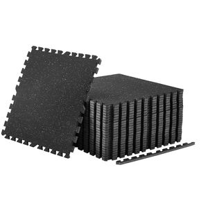 Set di 24 Tappetini Puzzle in Schiuma EVA ad Alta Densità 61 x 61 x 1,4 cm, Pavimentazione Protettiva Morbida in Gomma per Fitness - Product Image 1