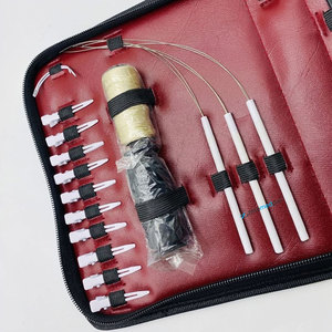 Kit d'outils professionnels de haute qualité en acier inoxydable pour extensions de cheveux, avec logo personnalisé, pinces blanches - Product Image 4