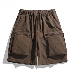 Shorts Cargo Décontractés pour Hommes, Taille Élastique, Couleur Unie, Idéaux pour l'Été – Vente en Gros - Product Image 5