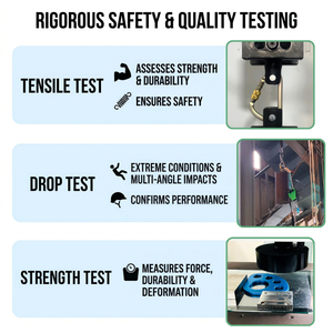 Swing Swivel 30kN Anodized Aluminum Alloy Heavy Industry Safety Rotational Device Hangi Model YAK005 153.5g Lightweight - Product Image 3