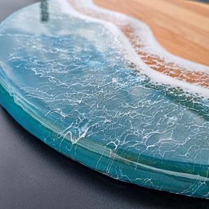 Artisan Handmade <b>Wood</b> & Resin Chopping Board Durable Kitchen Cutting Board Food Prep Serving Board for Vegetables Fruits Kitchen - Product Image 3