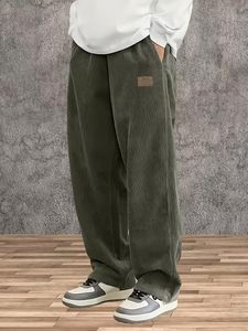 Pantalons en velours côtelé amples et confortables pour hommes |   Pantalon à taille élastique coupe décontractée pour un usage quotidien |   Pantalon décontracté pour homme - Product Image 3