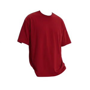 Camiseta de algodón grueso con hombros caídos y corte holgado - Product Image 2