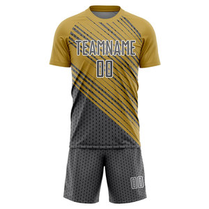 Ensembles d'uniformes de football personnalisables pour hommes, de haute qualité, 100 % polyester, disponibles à un prix raisonnable, OEM - Product Image 1