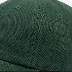 Gorra de Béisbol Verde Oscuro Lisa, Gorra Diaria para Mujer, Ajuste Fresco, Estilo Casual, Tendencia Masculina, Algodón Ajustable de Alta Calidad - Product Image 5