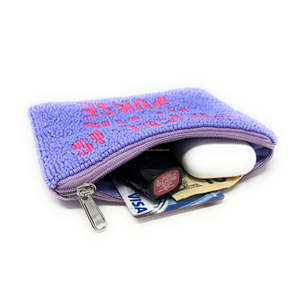 Ay Por Favor <b>Beaded</b> Coin Pouch Handmade Cotton Fabric Zipper Embroidery Clutch Custom <b>Beaded</b> Bag Funny Crystal Wallet Unisex - Product Image 5