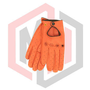 Guantes de Conducción de Cuero Estilo Vintage para Hombre, Antiestáticos, Antideslizantes, Venta al por Mayor de Fábrica, Fabricante OEM - Product Image 1
