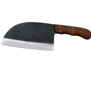 Couteaux de cuisine professionnels avec lame rectangulaire tranchante et manche en bois robuste pour une découpe efficace des légumes et de la viande - Product Image 1
