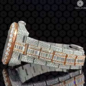 Montre de luxe Charm Jewels en acier inoxydable, cadran rond de 38 mm, cristal saphir, mouvement à quartz, design tendance pour femmes - Product Image 2