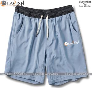 Short de plage décontracté et écologique à taille haute avec cordon de serrage pour hommes séchage rapide 100% polyester sport basket-ball entraînement classique - Product Image 4