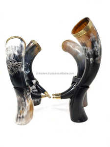 Jarra Vikinga Hecha a Mano, Impermeable, de Cuerno Natural Premium para Cerveza, Sidra y Cerveza Alemana - Product Image 6