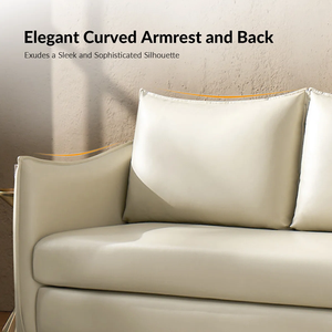 <b>SOFA</b> LOUNGE SET Contemporary from Vietnam Sectional <b>Sofa</b> style High Density <b>Sponge</b> Pillow Back Metal/Wood Faux Leather - Product Image 1