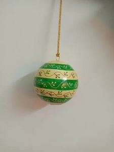 Country Limited Handmade High Quality <b>Red</b> White Stripe Christmas Bauble 8cm Shatterproof Plastic Ornament - Product Image 4