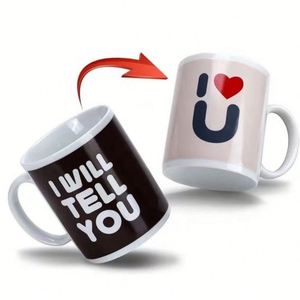 Taza de Cerámica Blanca de 11 oz con Logotipo Personalizado, Grado 3A, con Recubrimiento para Impresión por Transferencia de Calor - Product Image 2