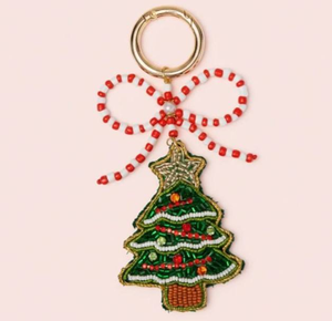 Porte-clés brodé de perles de rocaille 3D, motif dessin animé, écologique, élégant, breloque de luxe colorée, accessoire de sac à lettres, cadeau tendance - Product Image 4