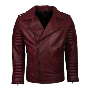 <b>Mens</b> Genuine <b>Leather</b> <b>Jacket</b> Winter Casual Motorcycle Style Outerwear Soft Durable Comfortable Fashion Streetwear Coat - Product Image 1