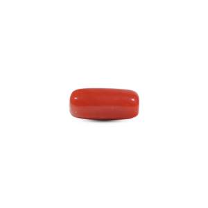 Coral Rojo Sintético Ovalado Cabujón de 6.55 Quilates, Gema Suelta de Alta Calidad de 4x6mm para Joyería Fina - Product Image 1