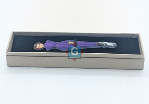 Pinzas de Acero Inoxidable de Alta Calidad con Diseño Femenino en Color Morado para Depilación de Cejas y Extensiones de Pestañas con Estilo Largo Natural - Product Image 6