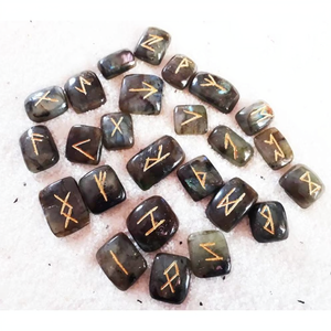 Lot de Pierres de Guérison en Gros : Ensemble de Runes Gravées en Labradorite Durable, Cristaux de Jade Naturel, Minéraux de Reiki, Quartz Spirituel pour le Feng Shui - Product Image 2
