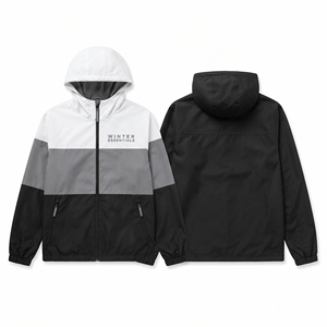 Chaqueta Cortavientos para Senderismo al Aire Libre para Hombre, 100% Nailon, con Cremallera, Chaqueta Cortavientos con Bordado Personalizado, Chaquetas Impermeables con Cremallera para Mujer - Product Image 2