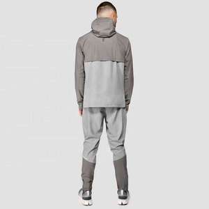 Conjunto Deportivo para Hombre con Capucha Gris, Cierre Completo, Ligero, de Algodón, Lavado Ácido, Estilo Vintage, Secado Rápido, Corte Regular, para Invierno - Product Image 2