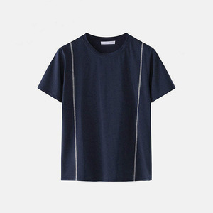 Nouvel ensemble t-shirt et short pour homme printemps-été, vêtements décontractés pour l'extérieur et la salle de sport, ensembles de shorts avec logo personnalisé - Product Image 4